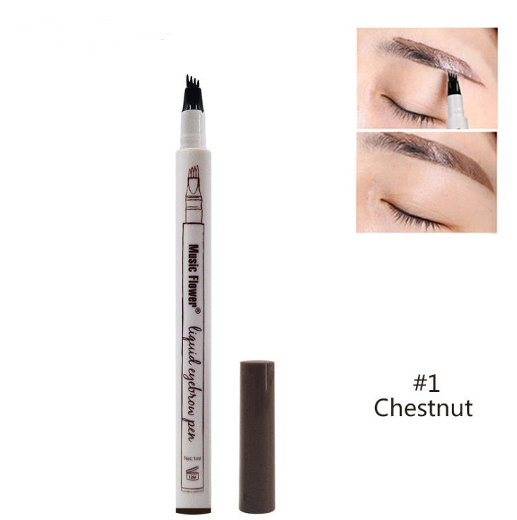 Waterproof Natural Eyebrow Pen Four-claw Eye Brow Tint Fork