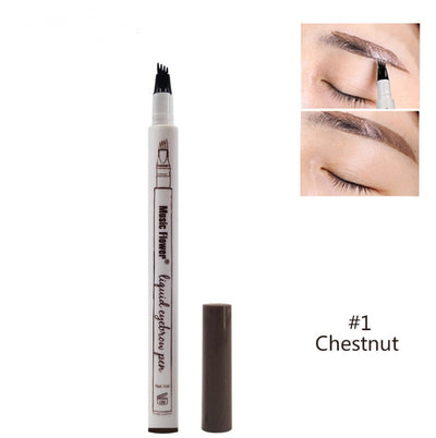 Waterproof Natural Eyebrow Pen Four-claw Eye Brow Tint Fork