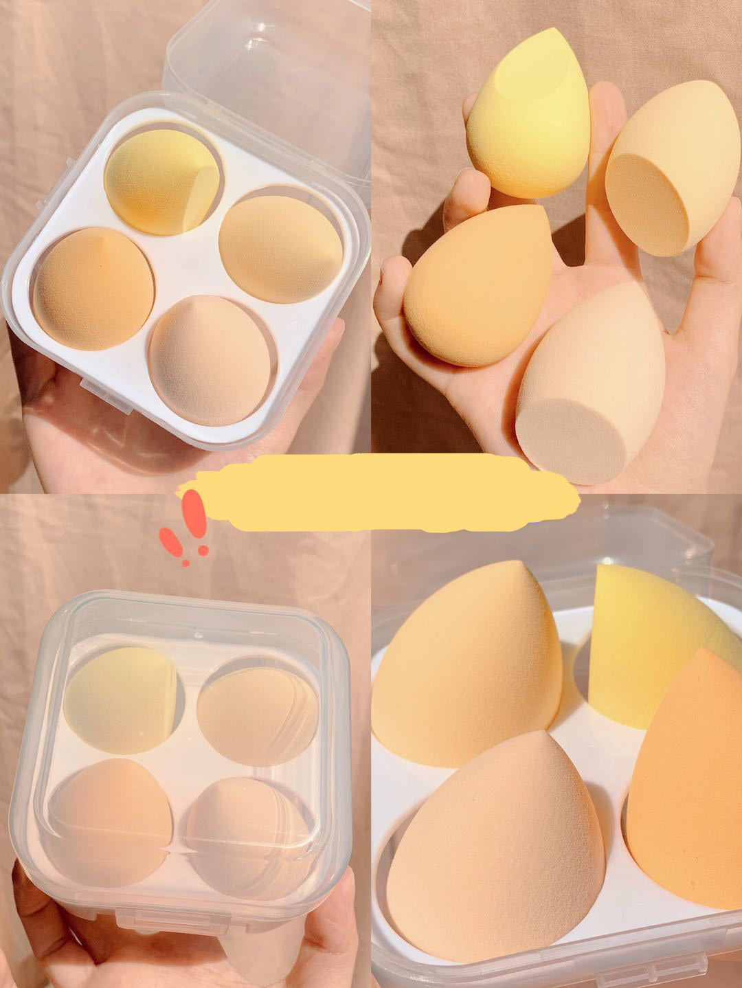 Makeup egg box for women's
