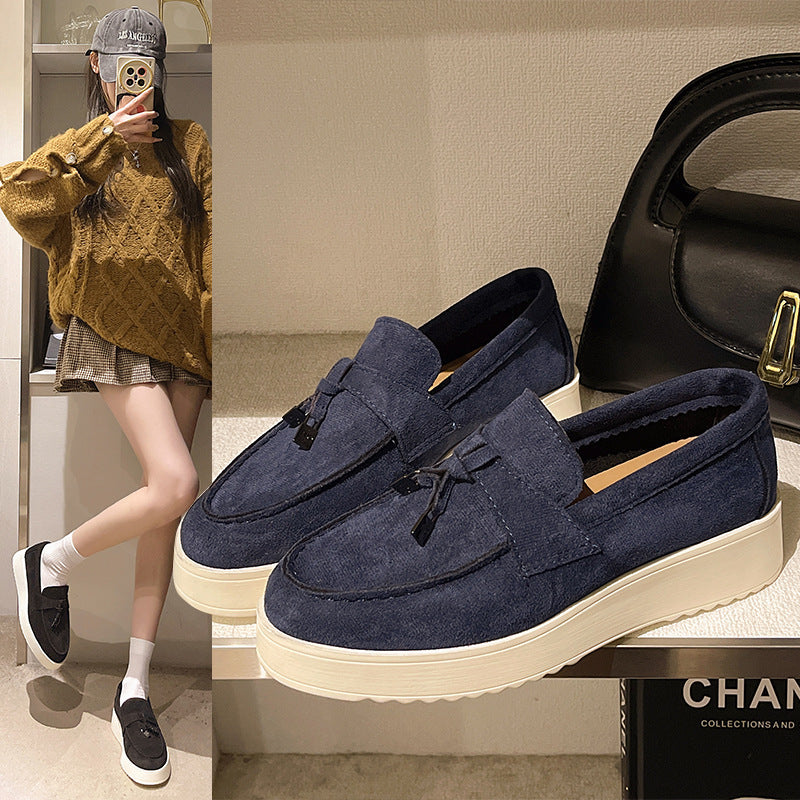 Rubber Platform Peas Oversized Shoes