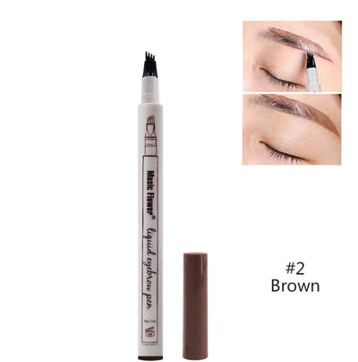 Waterproof Natural Eyebrow Pen Four-claw Eye Brow Tint Fork