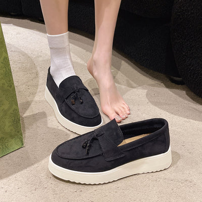 Rubber Platform Peas Oversized Shoes