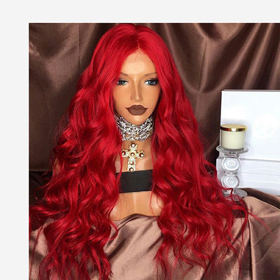 Red Wig Female Long Curly products