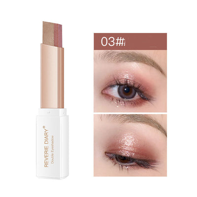 Lazy Eyeshadow Stick Stereo Gradient Shimmer Double