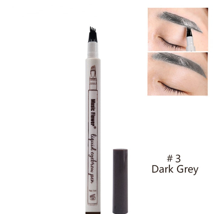 Waterproof Natural Eyebrow Pen Four-claw Eye Brow Tint Fork