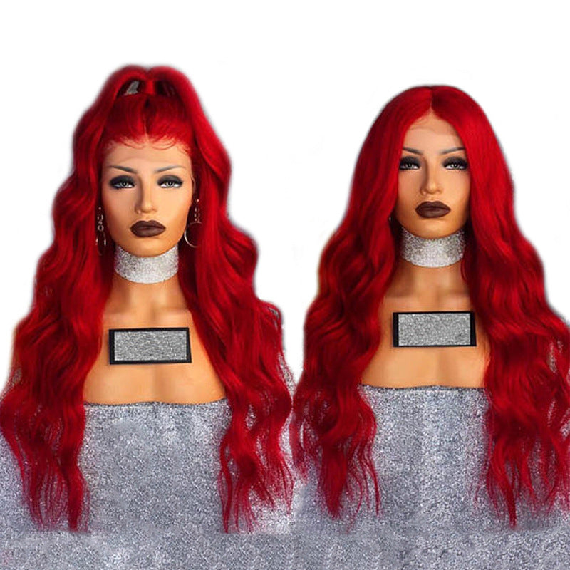 Red Wig Female Long Curly products