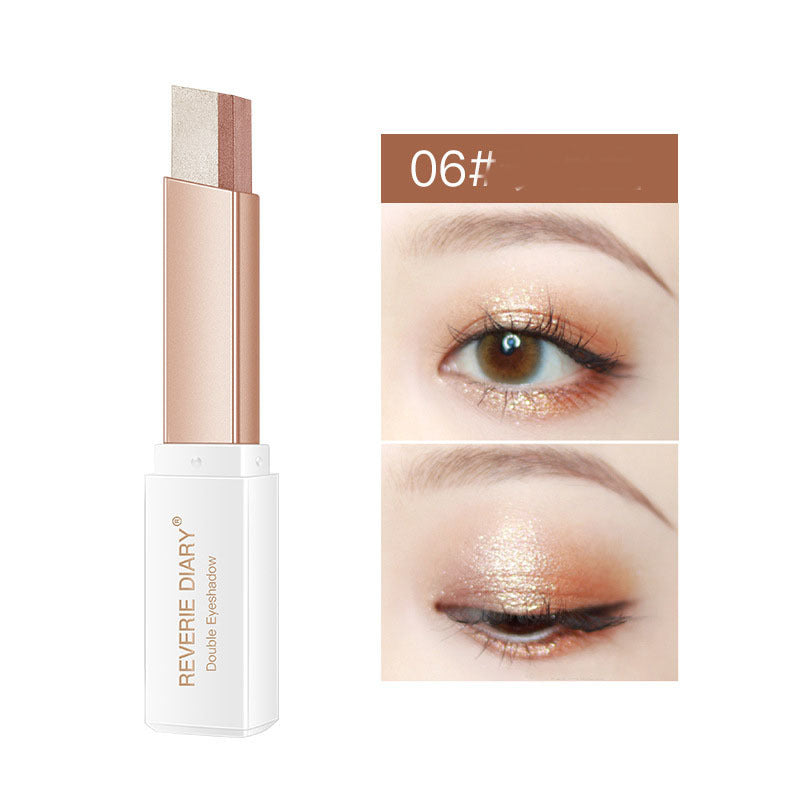 Lazy Eyeshadow Stick Stereo Gradient Shimmer Double