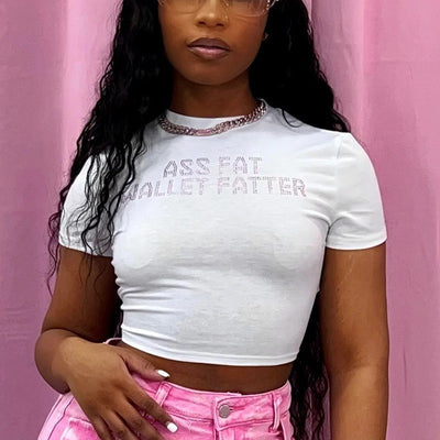 American Retro Printed Foreign Trade T-shirt Cute Solid Color